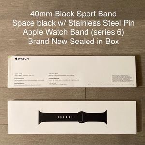 Apple Watch Sports Band 40mm Space Black series 6
